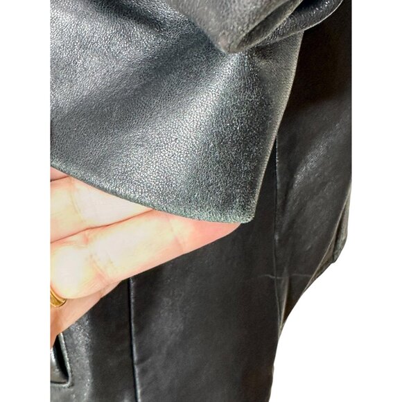 1990s Vintage black lambskin jacket by Adler Collection Size PM - Picture 8 of 9